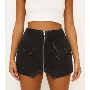 PrettyLittleThing Black Mini Skirt